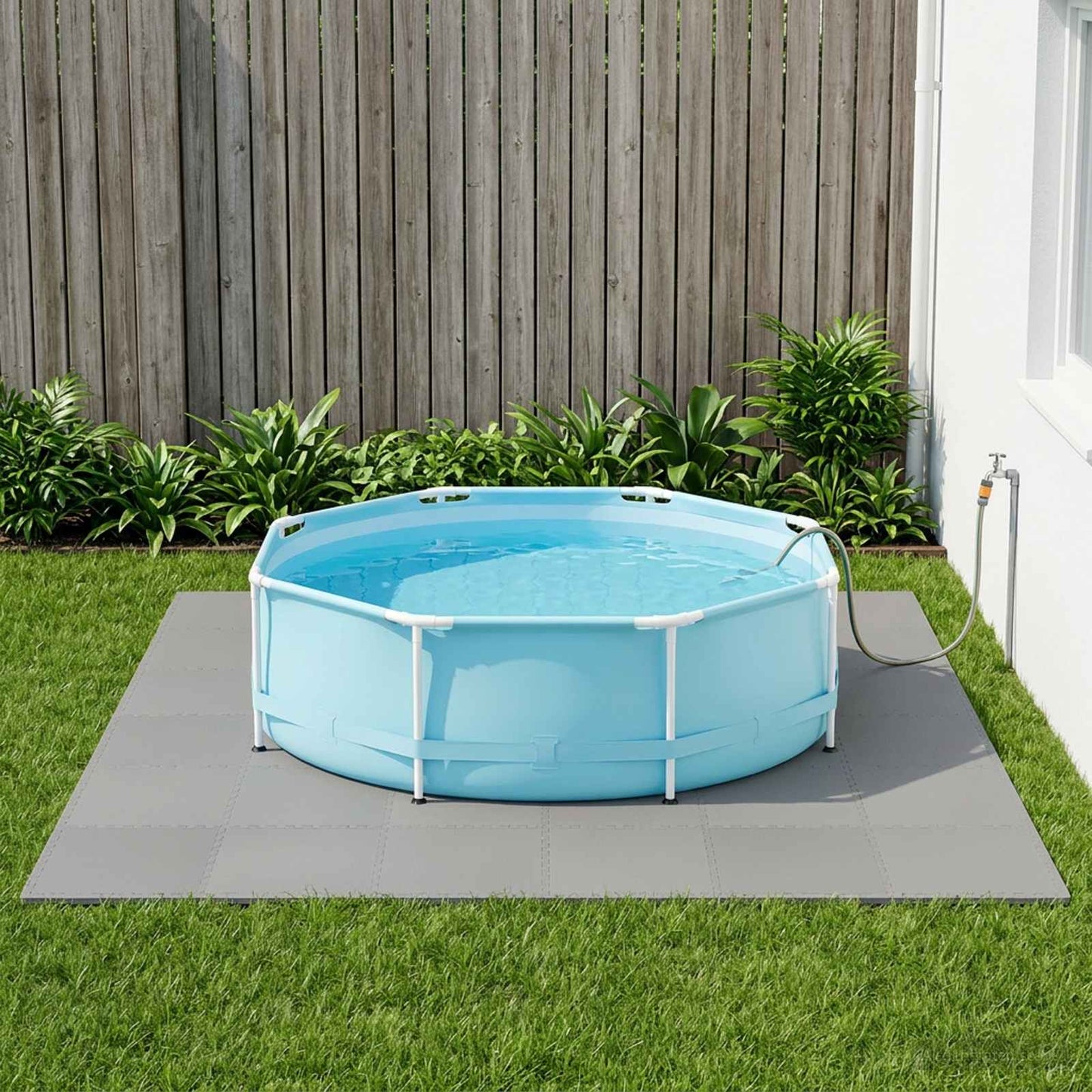 Pool Ground Mat 24 pcs Grey 8.64 m² EVA Foam