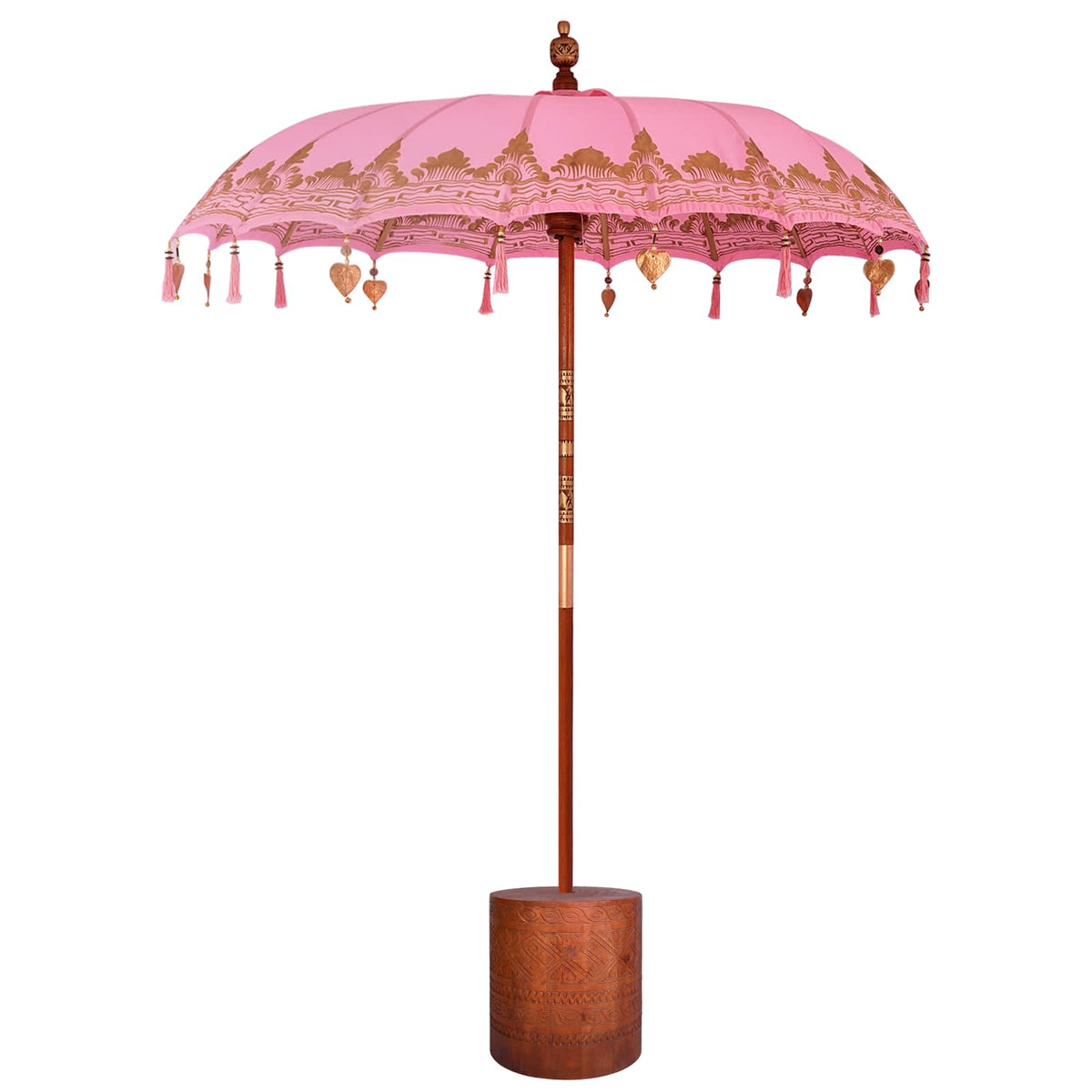 Balinese Parasol with Base 2 pcs Pink