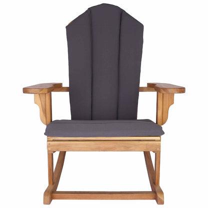Garden Adirondack Rocking Chair Natural Solid Teak wood