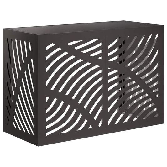 Air Conditioner Cover Black 90 x 40 x 60 cm Steel