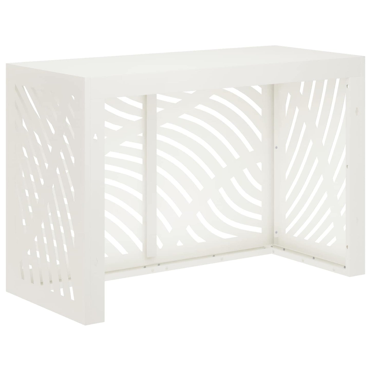 Air Conditioner Cover White 90 x 40 x 60 cm Steel