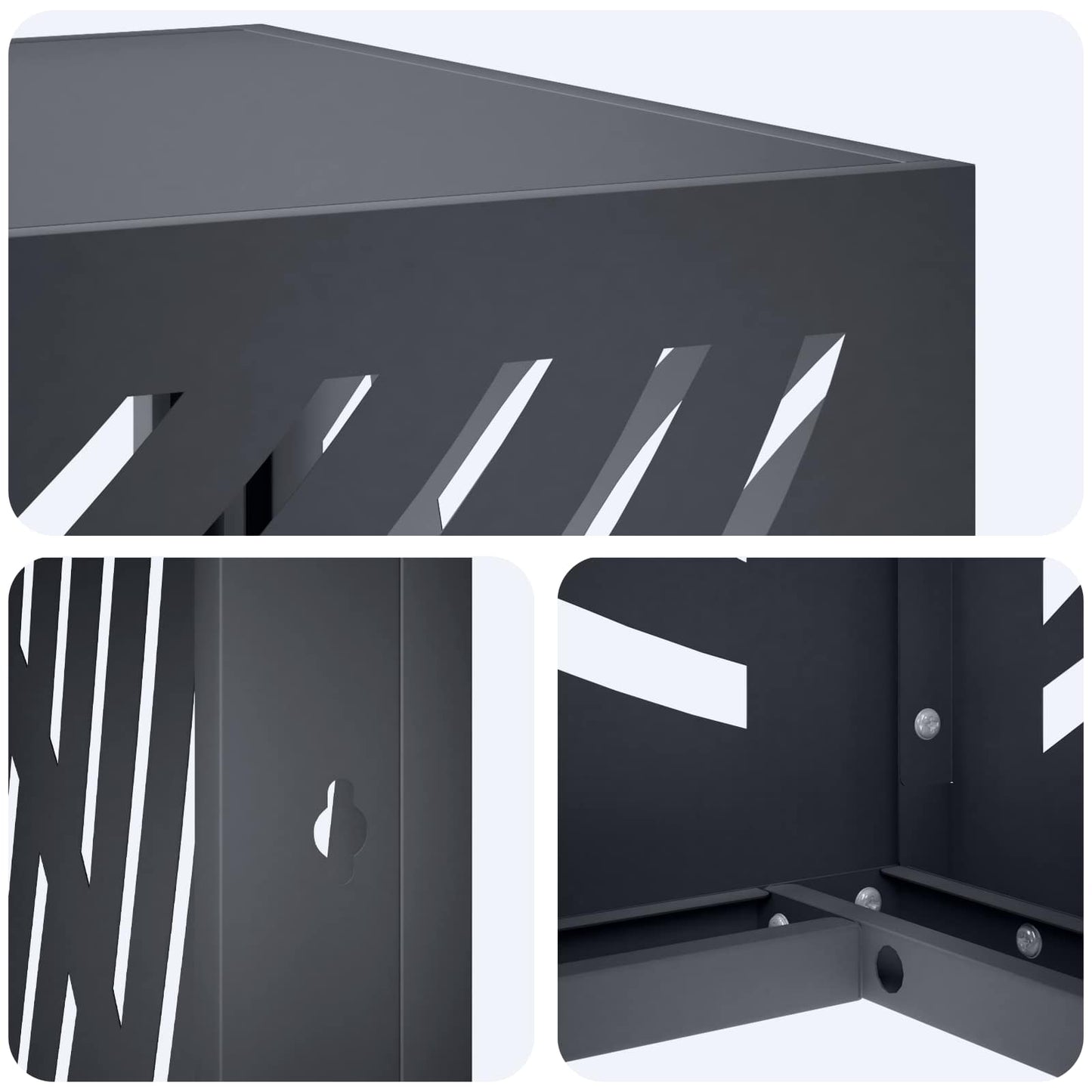 Air Conditioner Cover Anthracite 90 x 40 x 60 cm Steel