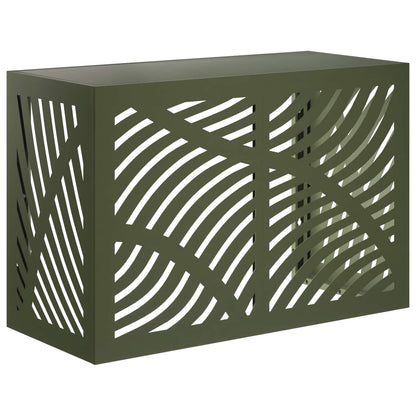 Air Conditioner Cover Olive Green 90 x 40 x 60 cm Steel