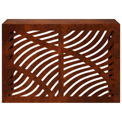Air Conditioner Cover Rusty 90 x 40 x 60 cm Weathering Steel