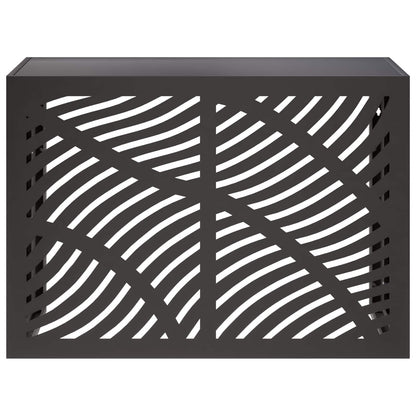 Air Conditioner Cover Black 100 x 50 x 70 cm Steel