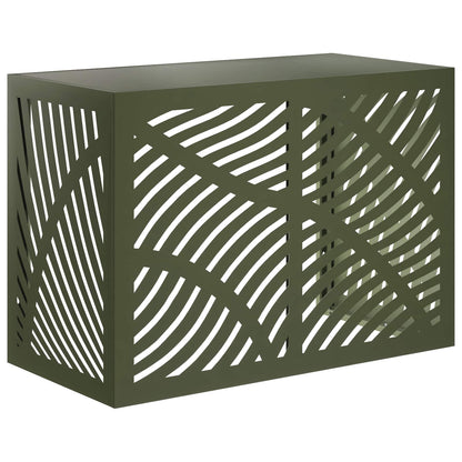 Air Conditioner Cover Olive Green 100 x 50 x 70 cm Steel