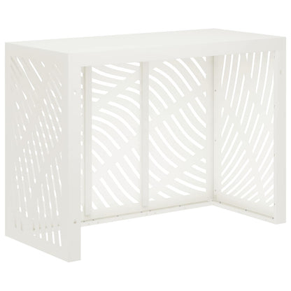 Air Conditioner Cover White 110 x 50 x 80 cm Steel