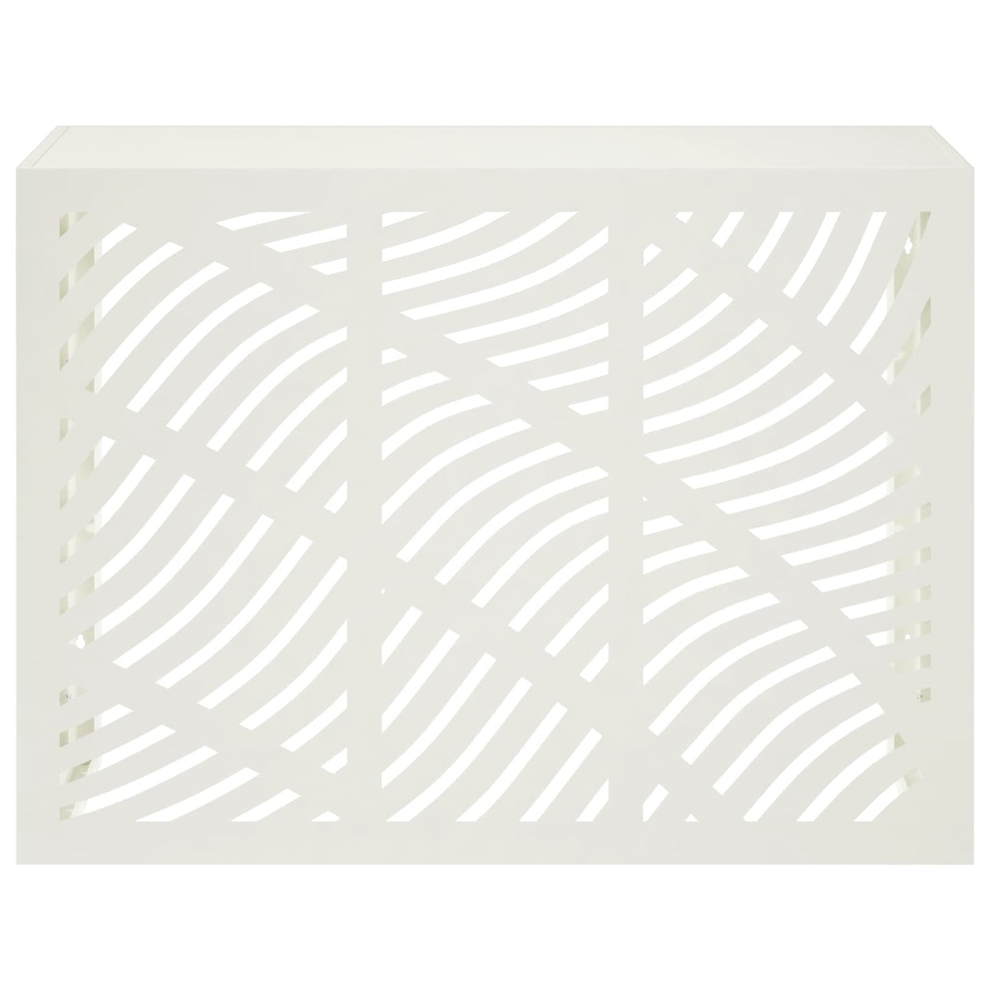 Air Conditioner Cover White 110 x 50 x 80 cm Steel
