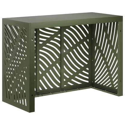 Air Conditioner Cover Olive Green 110 x 50 x 80 cm Steel