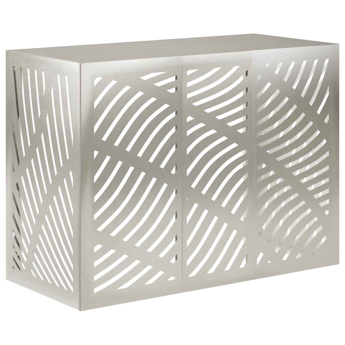 Air Conditioner Cover Silver 110 x 50 x 80 cm Stainless Steel