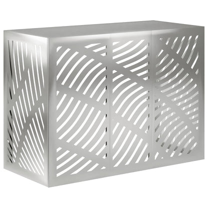 Air Conditioner Cover Silver 110 x 50 x 80 cm Galvanised Steel