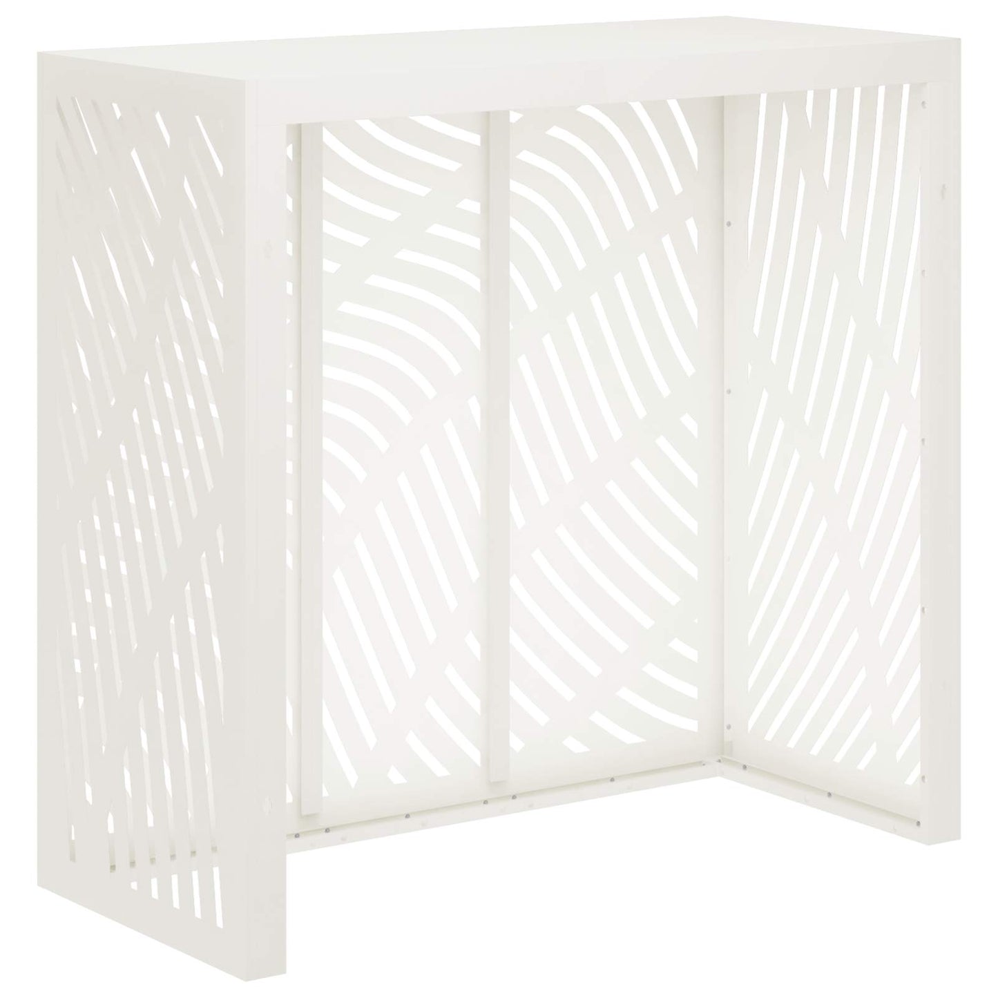 Air Conditioner Cover White 110 x 50 x 105 cm Steel