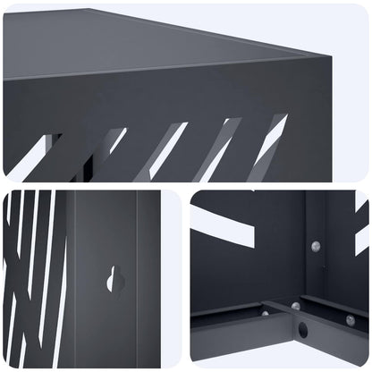 Air Conditioner Cover Anthracite 110 x 50 x 105 cm Steel