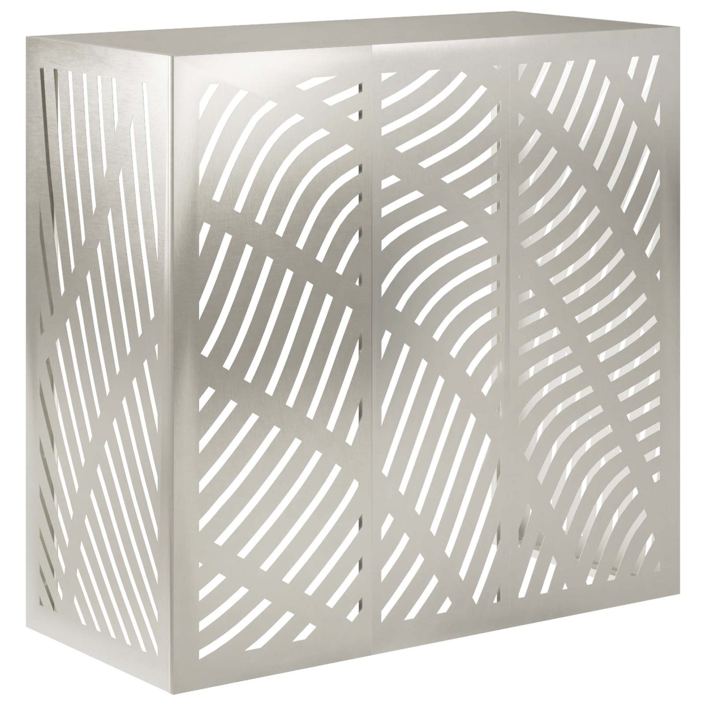 Air Conditioner Cover Silver 110 x 50 x 105 cm Stainless Steel