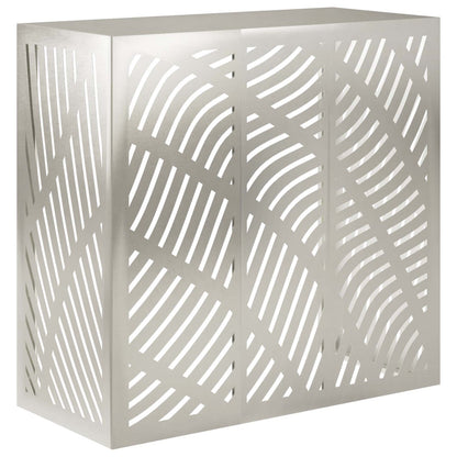 Air Conditioner Cover Silver 110 x 50 x 105 cm Stainless Steel