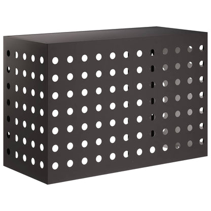 Air Conditioner Cover Black 90 x 40 x 60 cm Steel