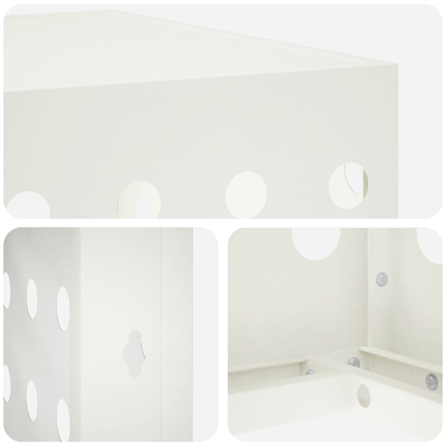 Air Conditioner Cover White 90 x 40 x 60 cm Steel