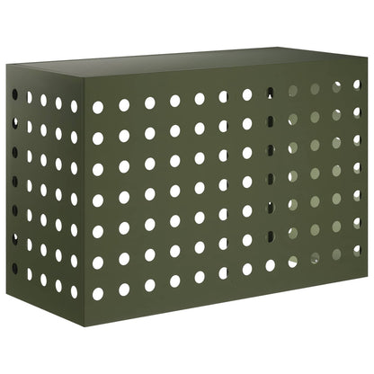 Air Conditioner Cover Olive Green 90 x 40 x 60 cm Steel