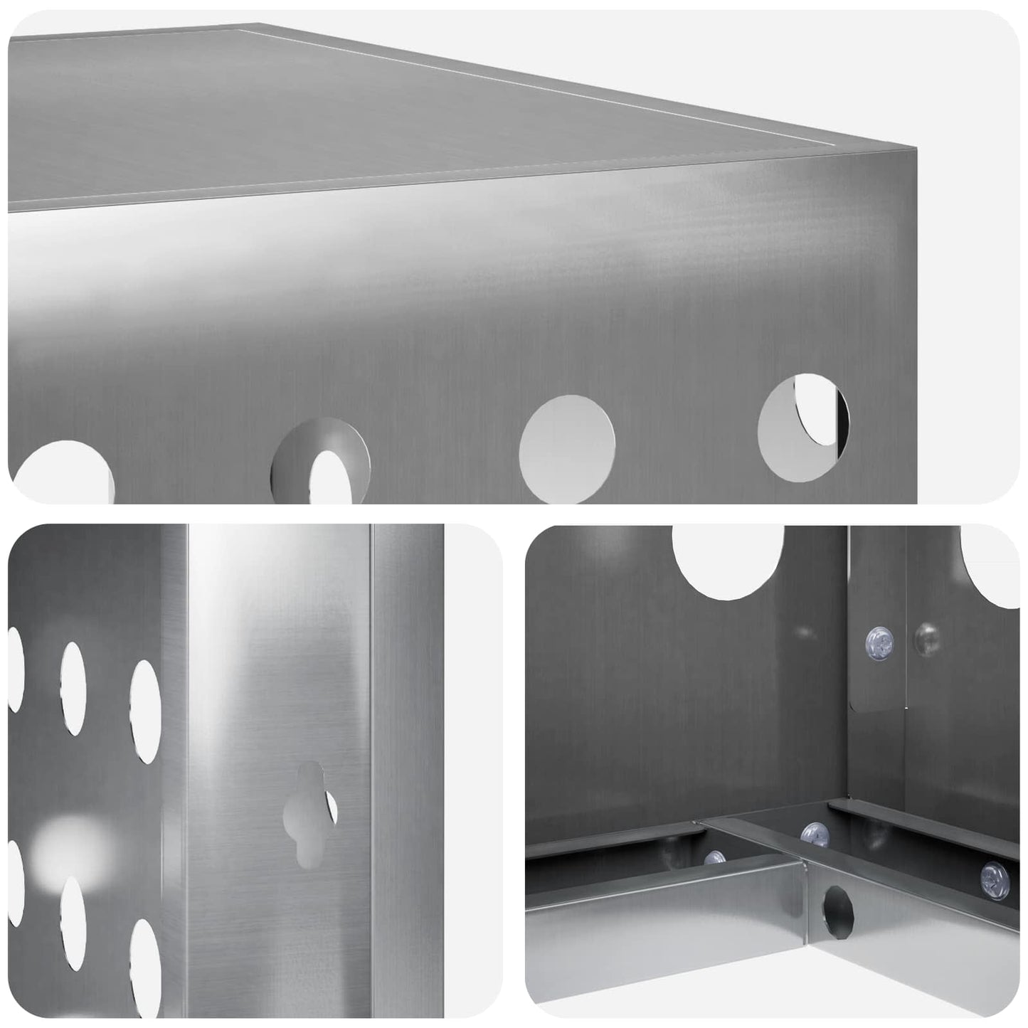 Air Conditioner Cover Silver 90 x 40 x 60 cm Galvanised Steel