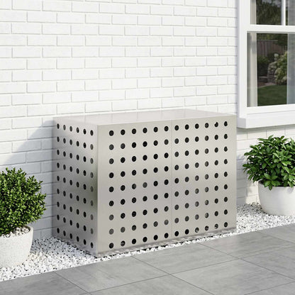 Air Conditioner Cover Silver 100 x 50 x 70 cm Stainless Steel