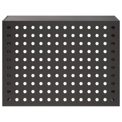 Air Conditioner Cover Black 110 x 50 x 80 cm Steel