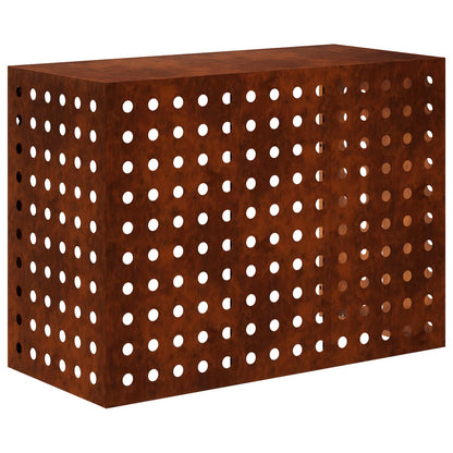 Air Conditioner Cover Rusty 110 x 50 x 80 cm Weathering Steel