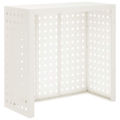 Air Conditioner Cover White 110 x 50 x 105 cm Steel