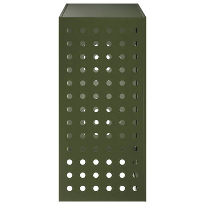 Air Conditioner Cover Olive Green 110 x 50 x 105 cm Steel