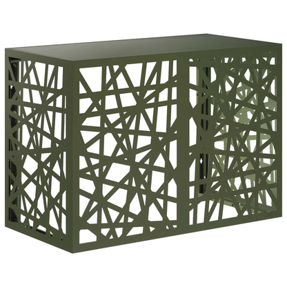 Air Conditioner Cover Olive Green 100 x 50 x 70 cm Steel