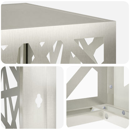 Air Conditioner Cover Silver 100 x 50 x 70 cm Stainless Steel