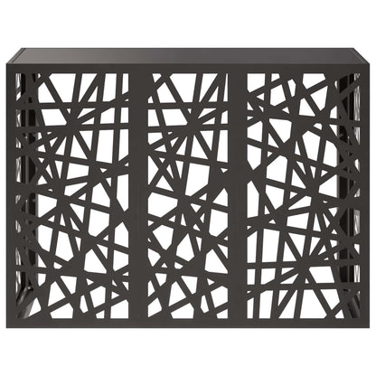 Air Conditioner Cover Black 110 x 50 x 80 cm Steel