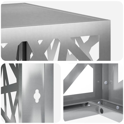 Air Conditioner Cover Silver 110 x 50 x 80 cm Galvanised Steel