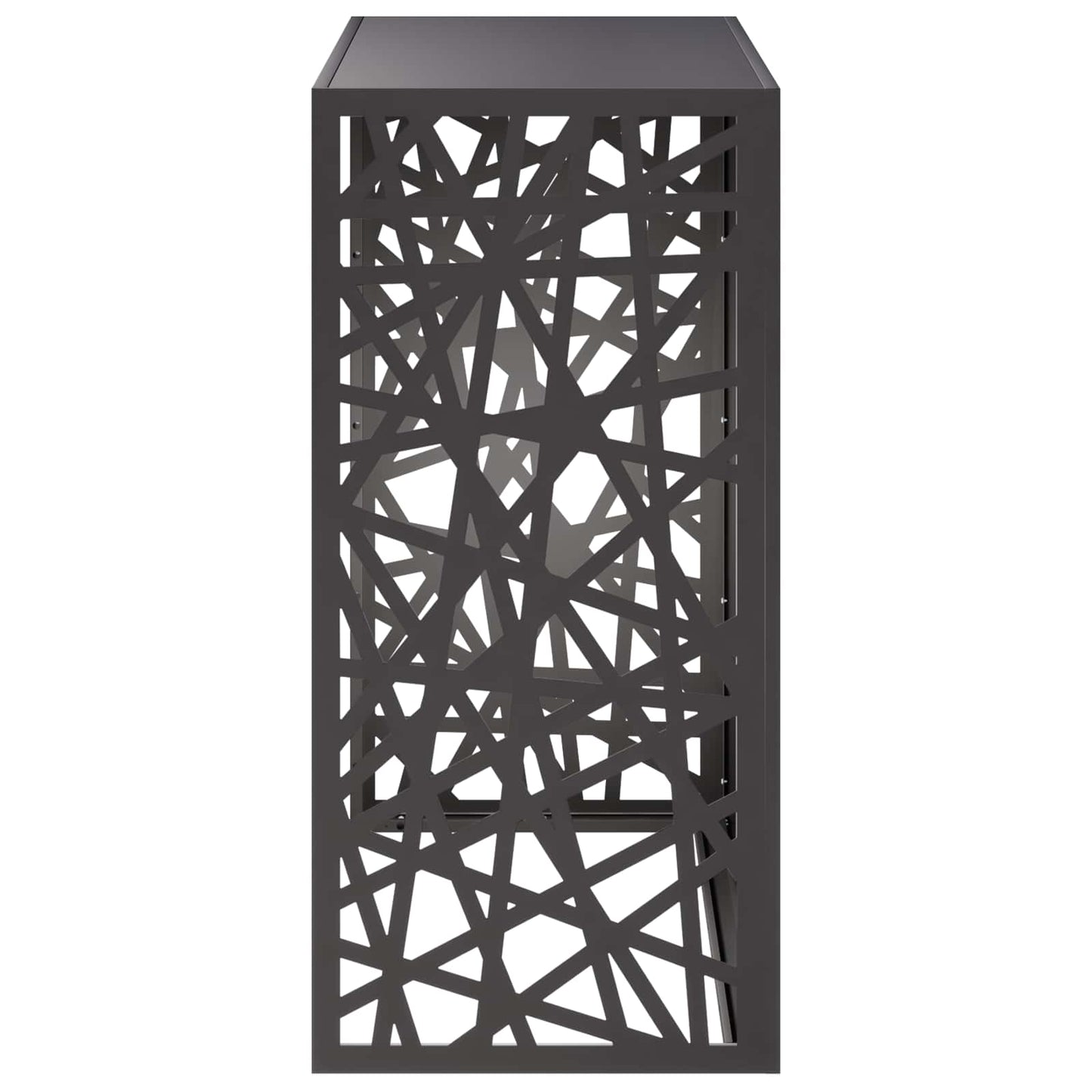 Air Conditioner Cover Black 110 x 50 x 105 cm Steel