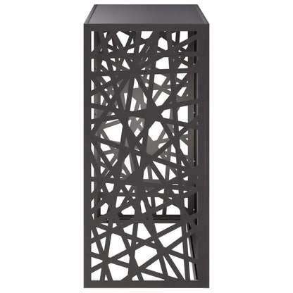 Air Conditioner Cover Black 110 x 50 x 105 cm Steel
