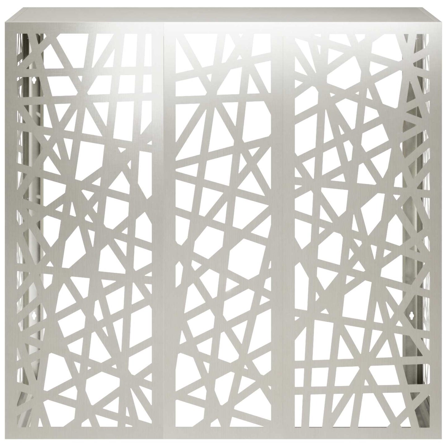 Air Conditioner Cover Silver 110 x 50 x 105 cm Stainless Steel