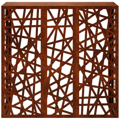 Air Conditioner Cover Rusty 110 x 50 x 105 cm Weathering Steel