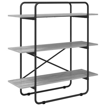 Bookshelf 3-Tier 100 x 35 x 105 cm PB Grey Sonoma