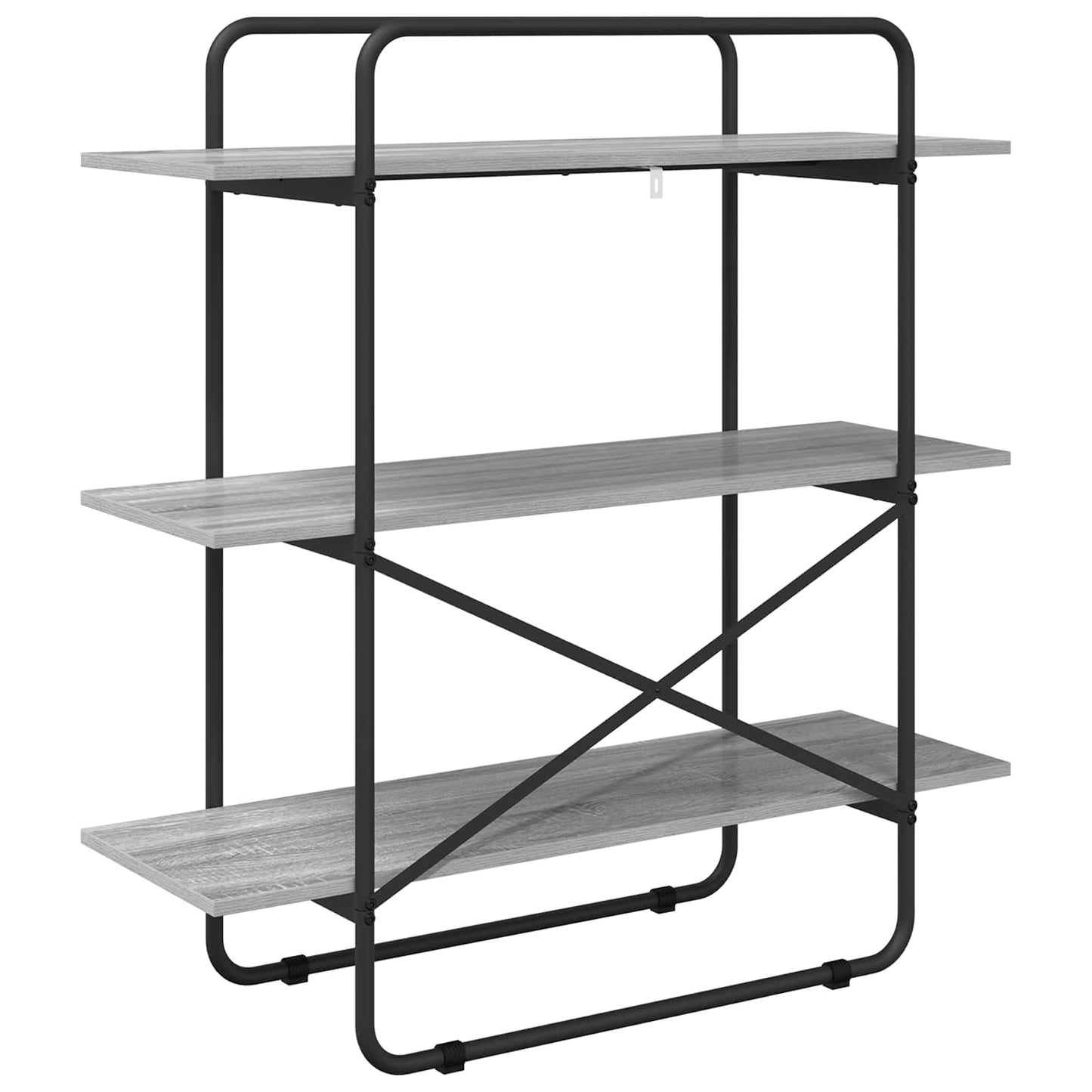 Bookshelf 3-Tier 100 x 35 x 105 cm PB Grey Sonoma