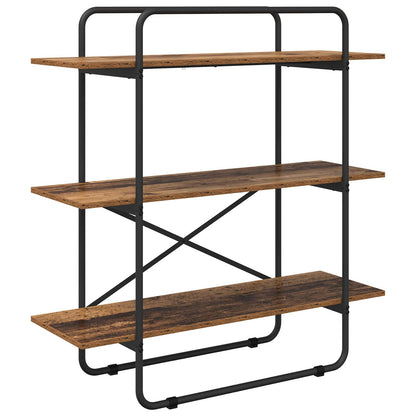 Bookshelf 3-Tier 100 x 35 x 105 cm PB Oak Wood