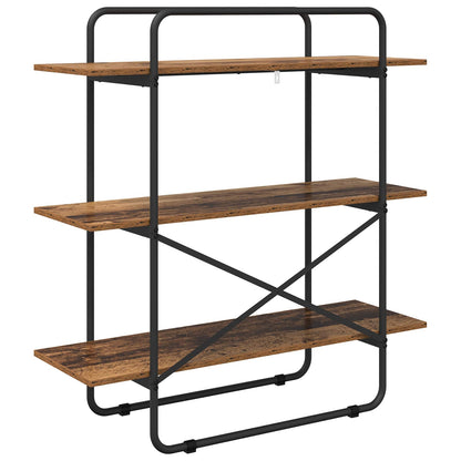 Bookshelf 3-Tier 100 x 35 x 105 cm PB Oak Wood
