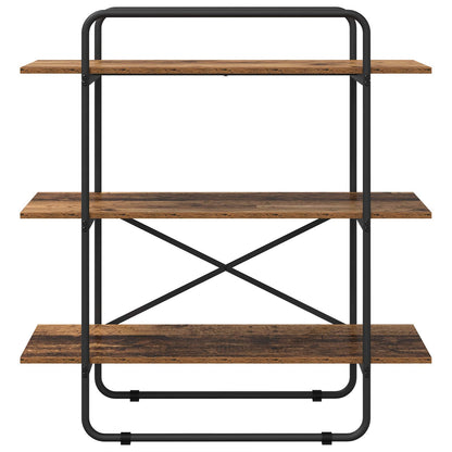 Bookshelf 3-Tier 100 x 35 x 105 cm PB Oak Wood