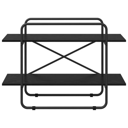 Bookshelf 2-Tier 100 x 35 x 70 cm PB Black Oak