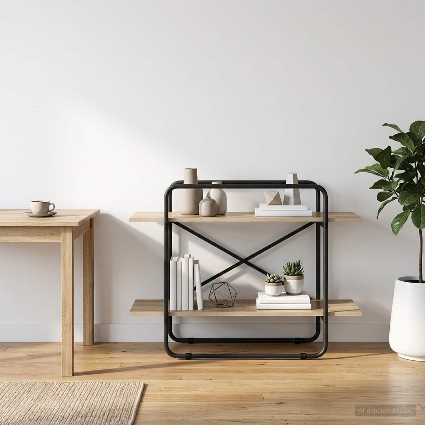 Bookshelf 2-Tier 100 x 35 x 70 cm PB Sonoma Oak