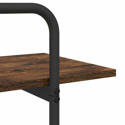 Bookshelf 2-Tier 100 x 35 x 70 cm PB Smoked Oak