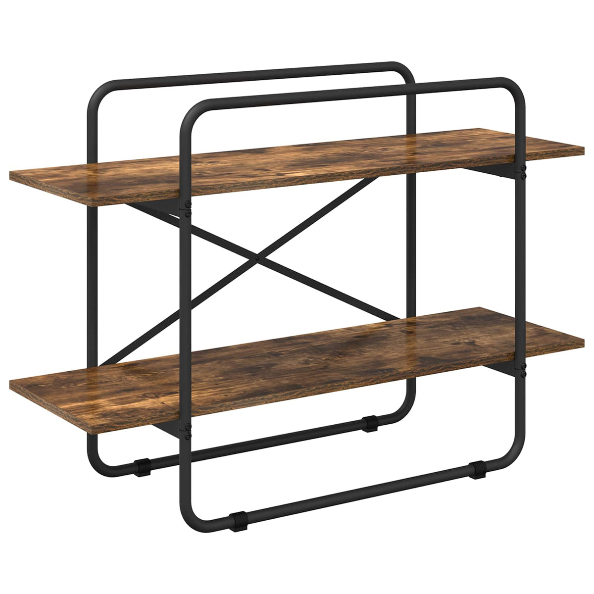 Bookshelf 2-Tier 100 x 35 x 70 cm PB Smoked Oak