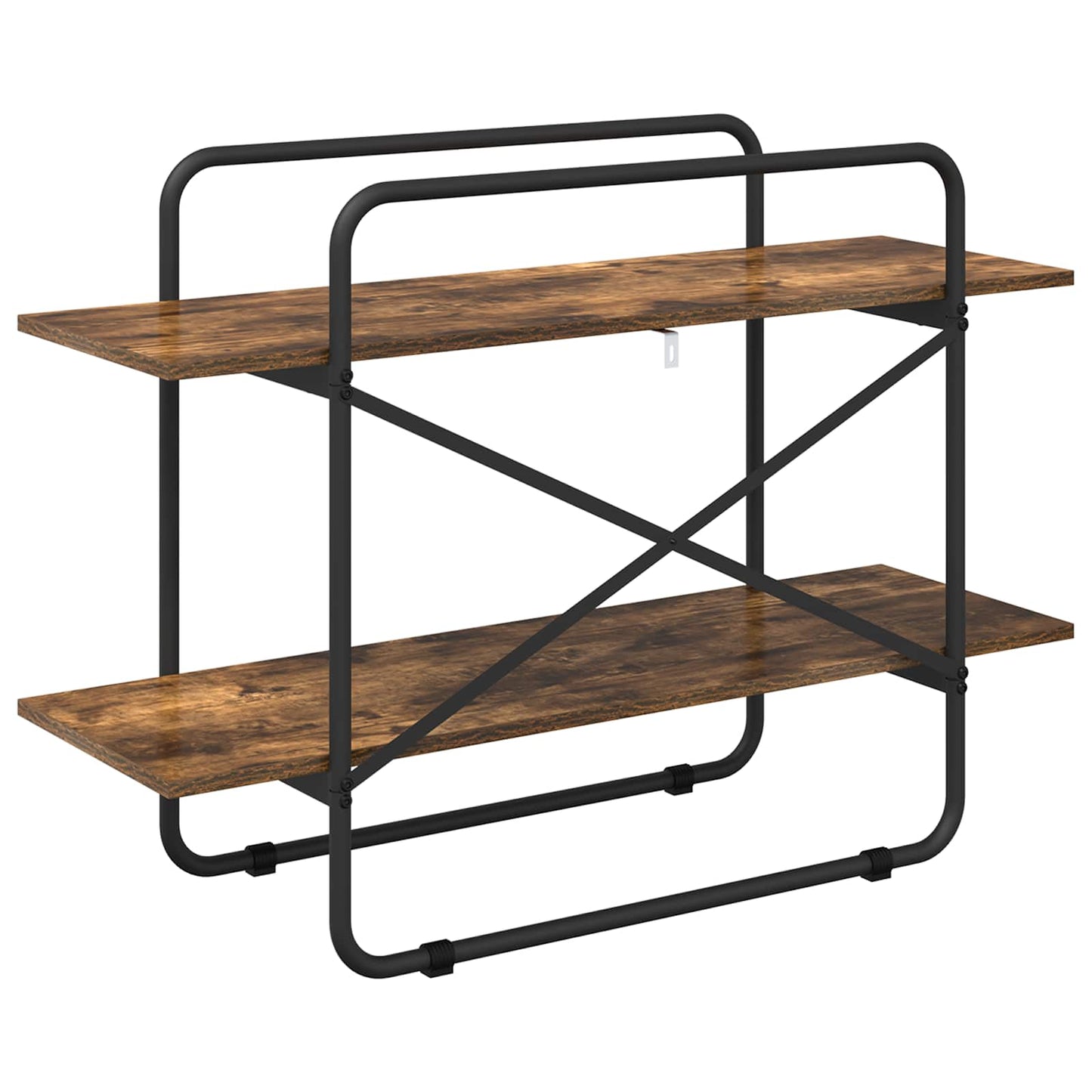 Bookshelf 2-Tier 100 x 35 x 70 cm PB Smoked Oak