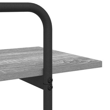 Bookshelf 2-Tier 100 x 35 x 70 cm PB Grey Sonoma