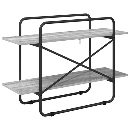 Bookshelf 2-Tier 100 x 35 x 70 cm PB Grey Sonoma