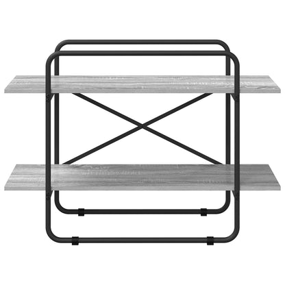 Bookshelf 2-Tier 100 x 35 x 70 cm PB Grey Sonoma