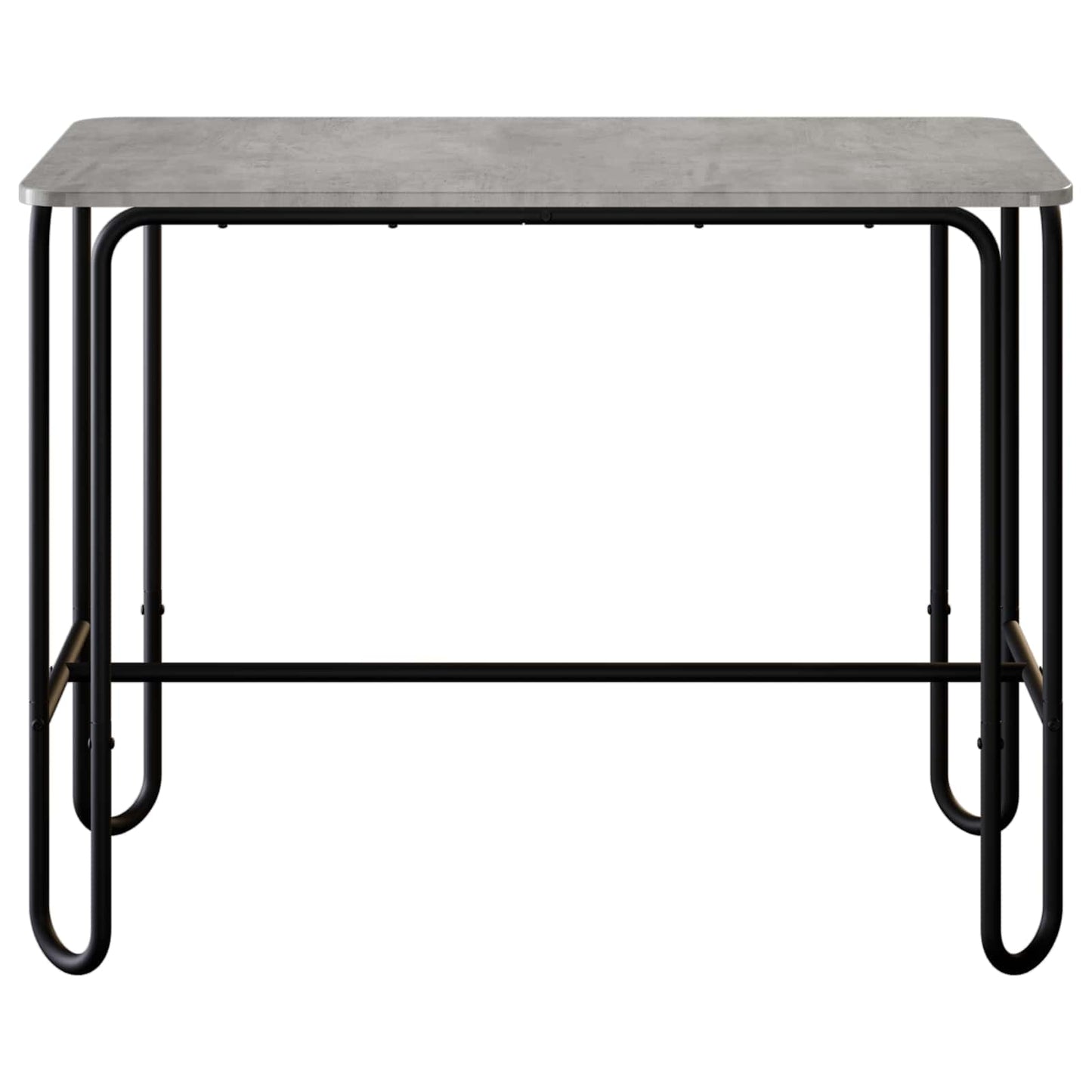 Dining Table 100 x 50 x 75 cm Engineered Wood Concrete Grey